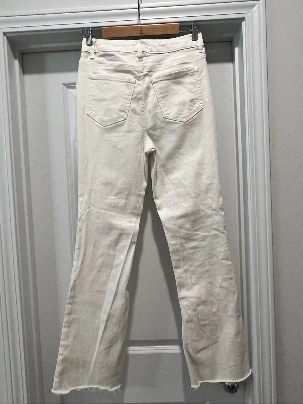 Good Hart Women's Size 8 Off-White High-Rise Flare Jeans
